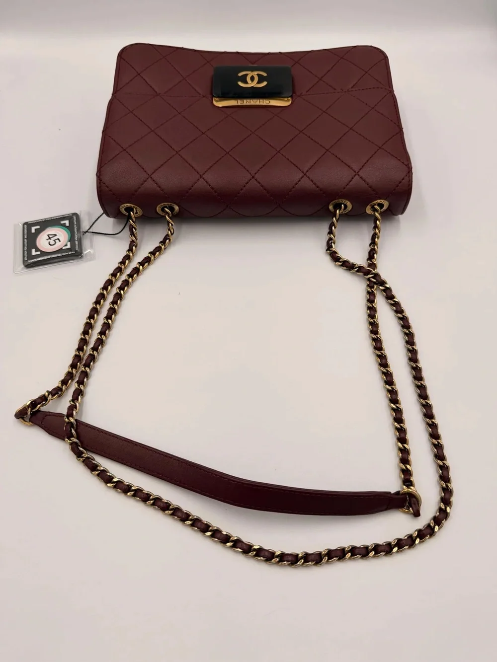Chanel Beauty Lock Quilted Flap — Burgundy